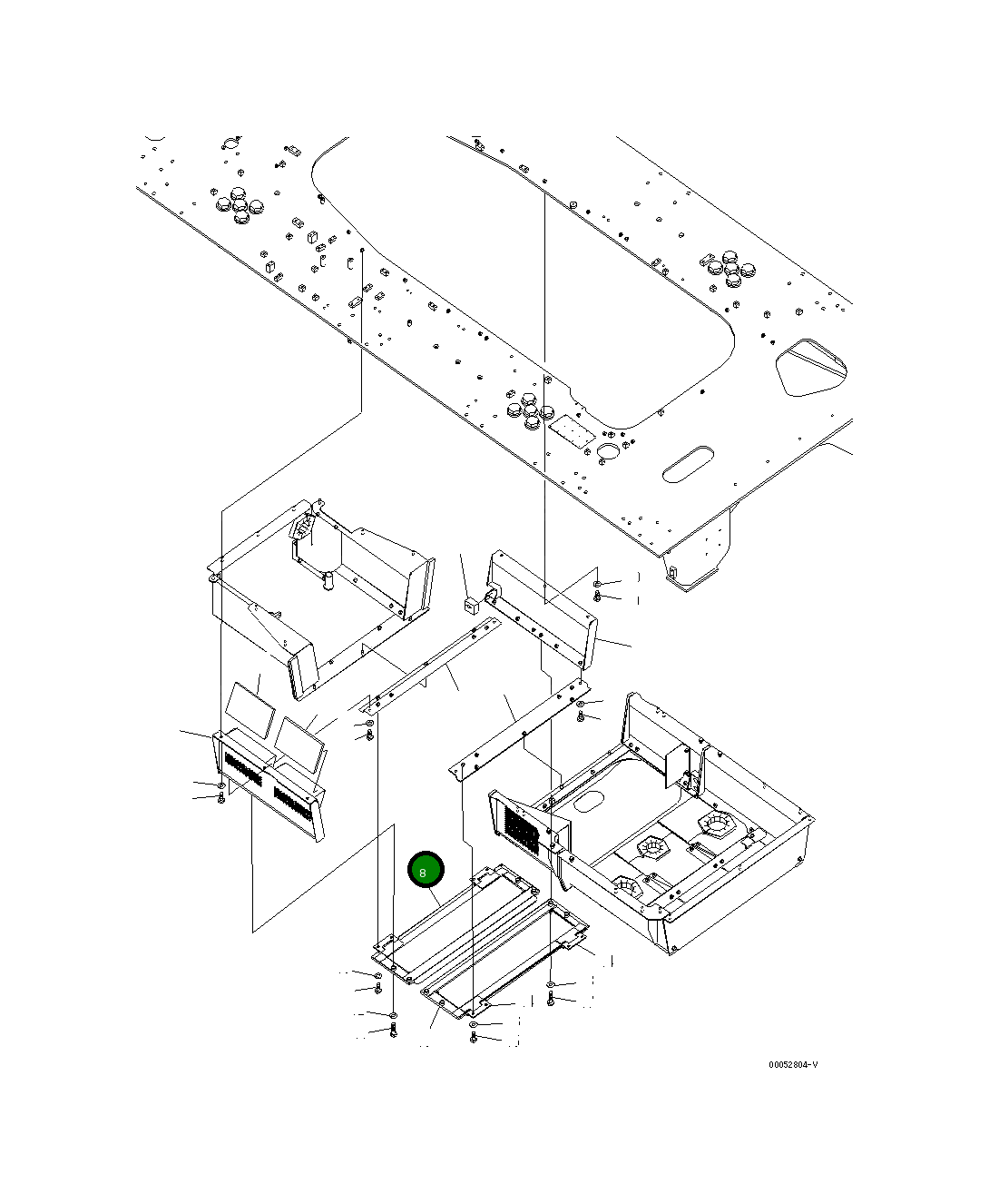 Крышка 21T-54-34861 Komatsu