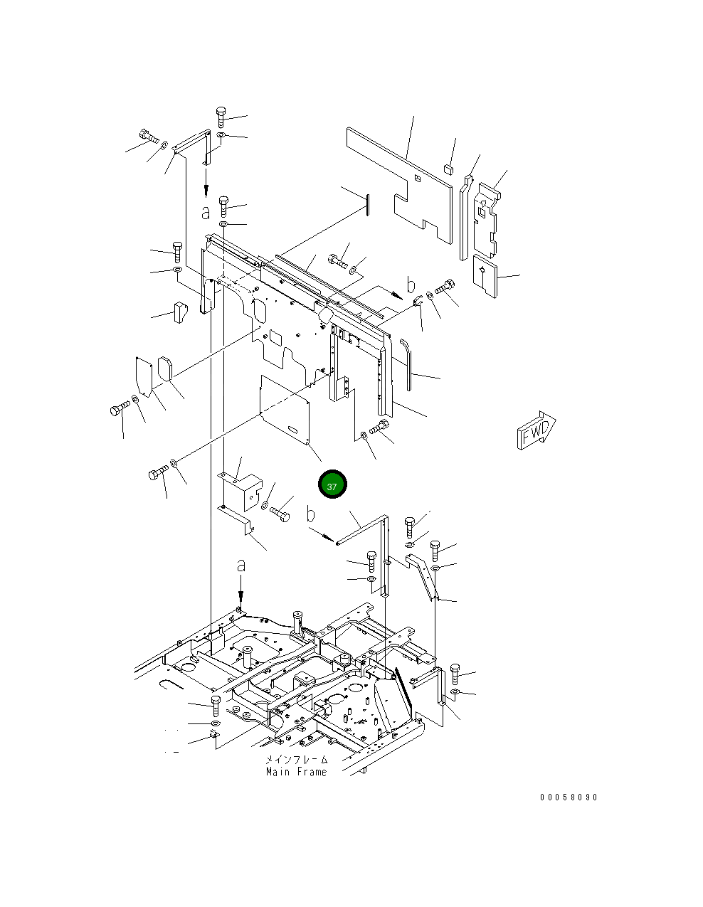 Крышка 8230-54-1821 Komatsu