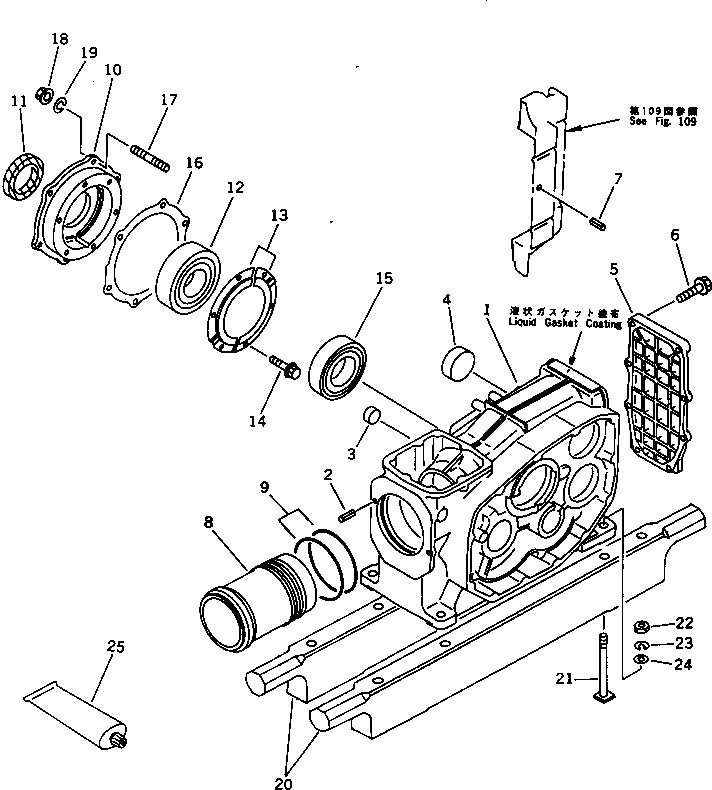 Болт YM101137-08050  Komatsu