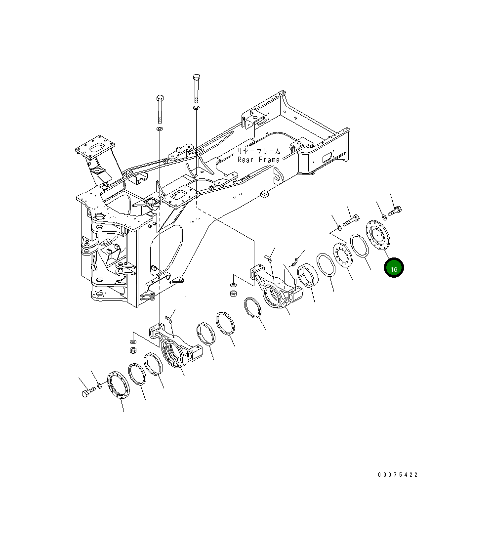 Крышка 426-46-12180 Komatsu