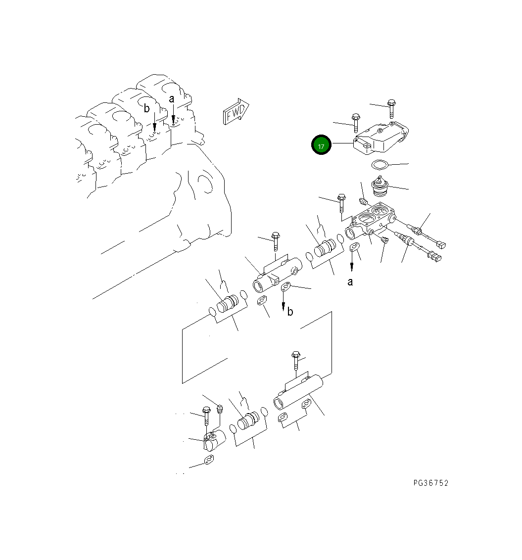 Крышка 6150-15-6510  Komatsu