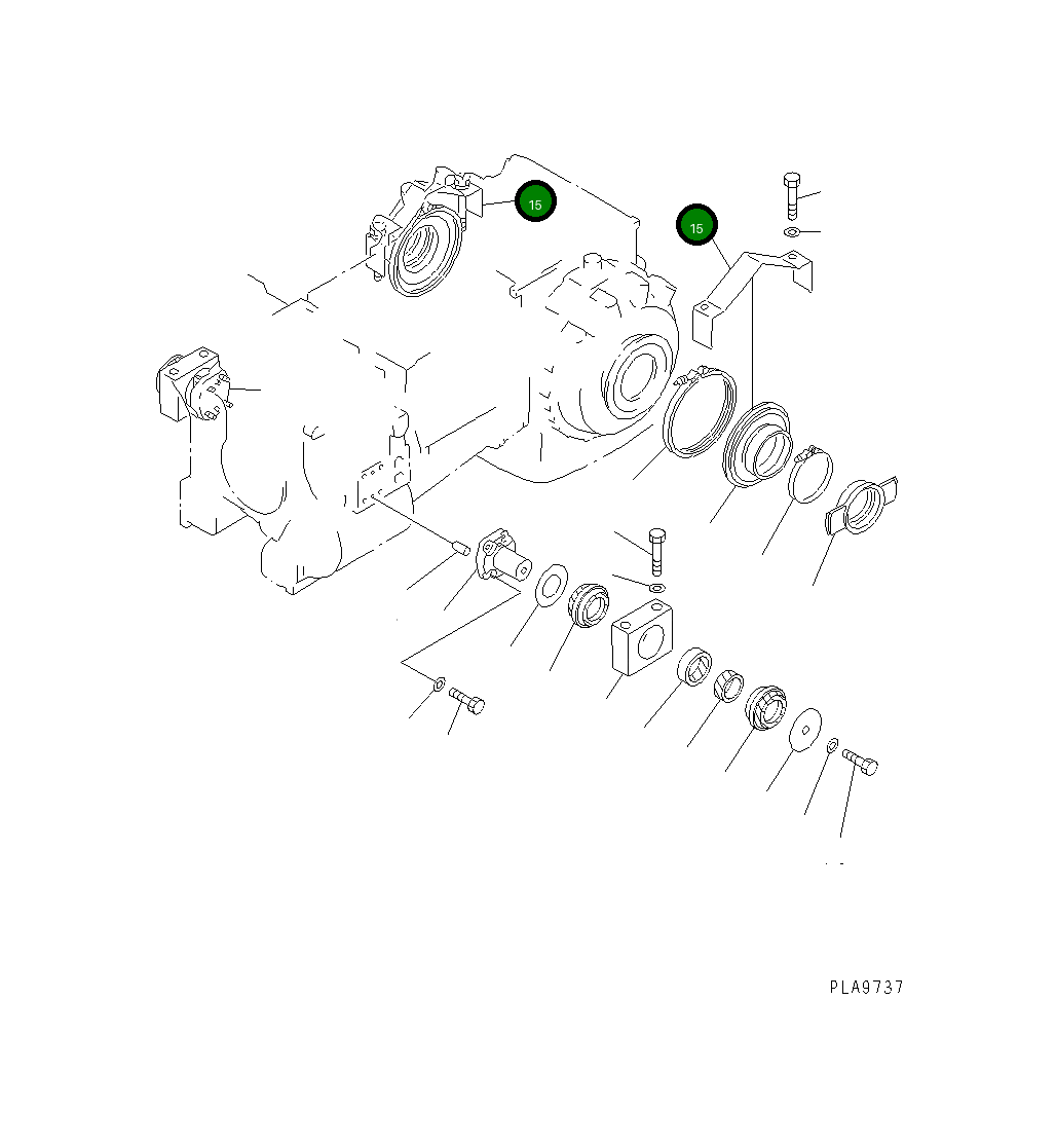 Крышка 14Y-21-13140  Komatsu