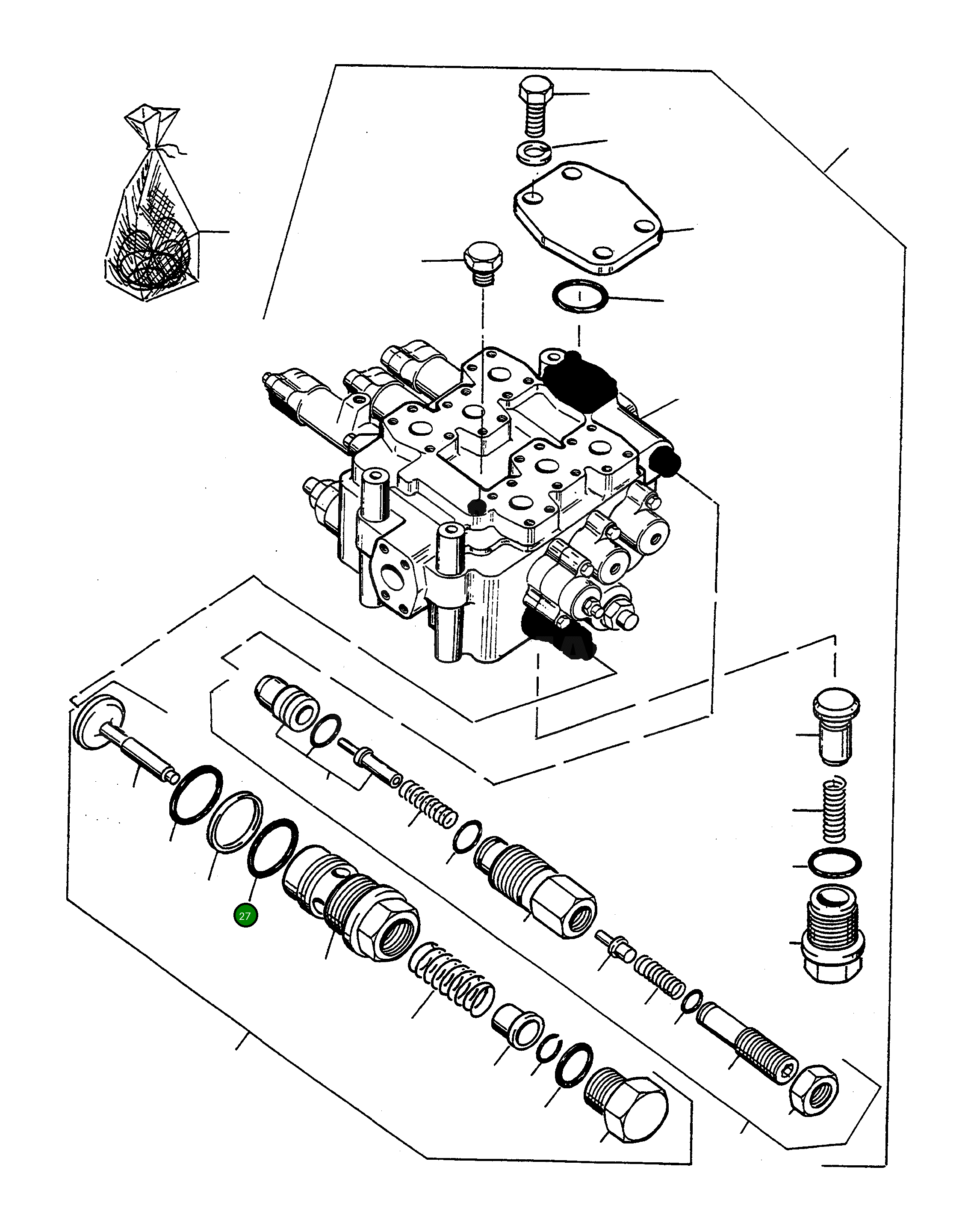 Кольцо уплотнительное (O-Ring) 4913150M1  Komatsu