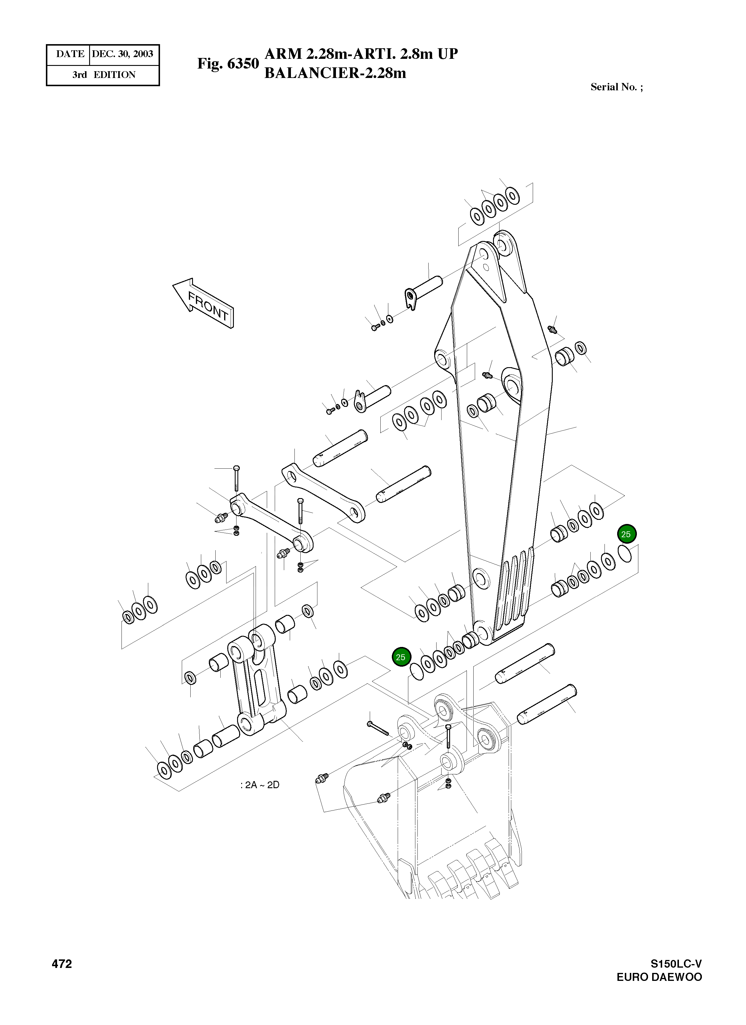 Кольцо уплотнительное (O-Ring) 2180-1105D7 Komatsu
