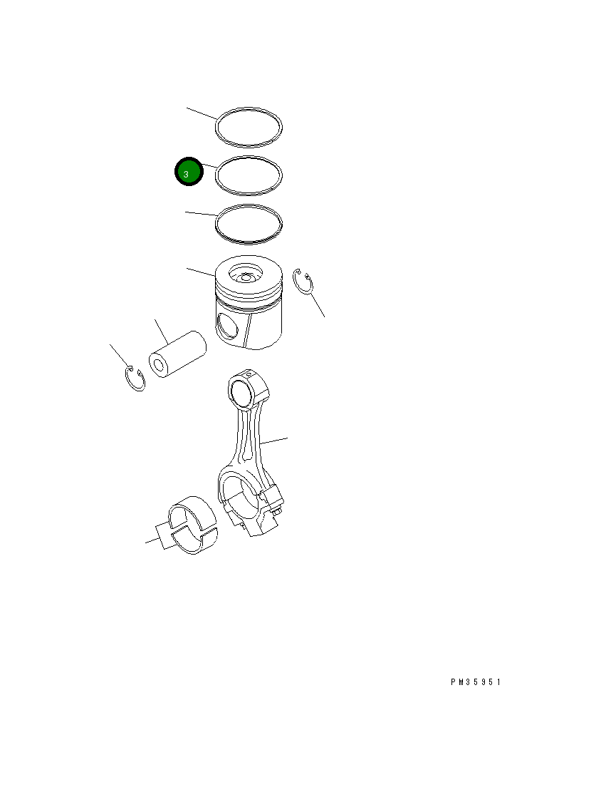 Кольцо 6732-31-2320 Komatsu