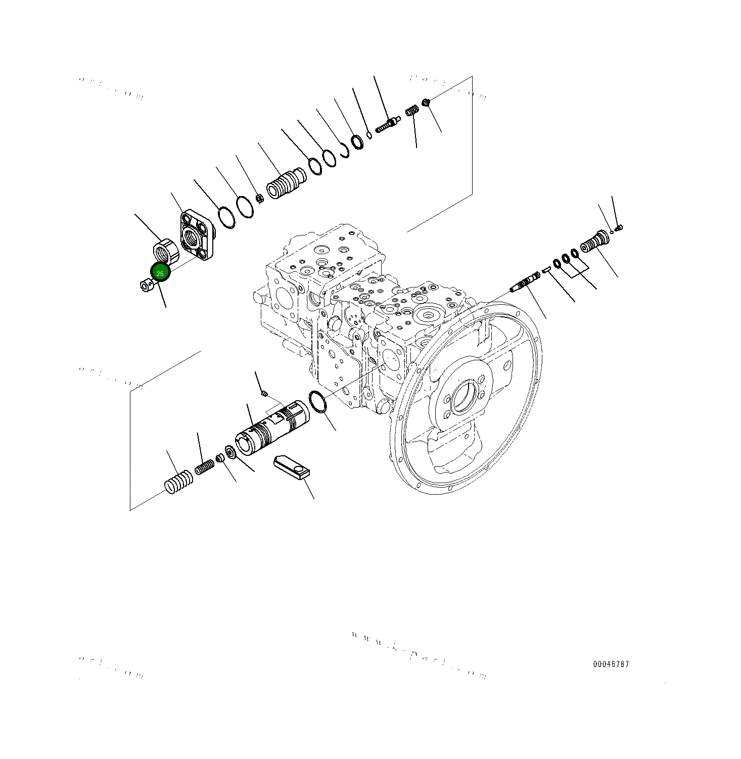 Крышка 7082L34310  Komatsu