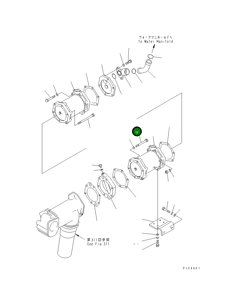 Болт 02011-70602 Komatsu