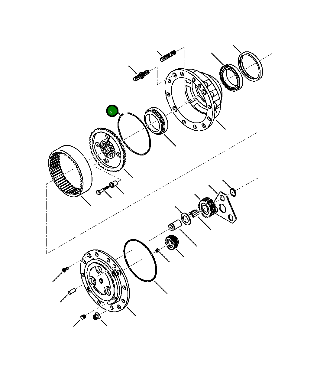 Кольцо CA0125555 Komatsu