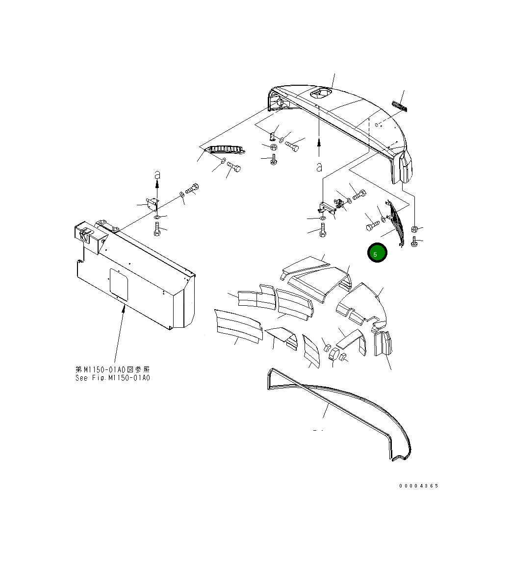 Крышка 21W-54-41222 Komatsu