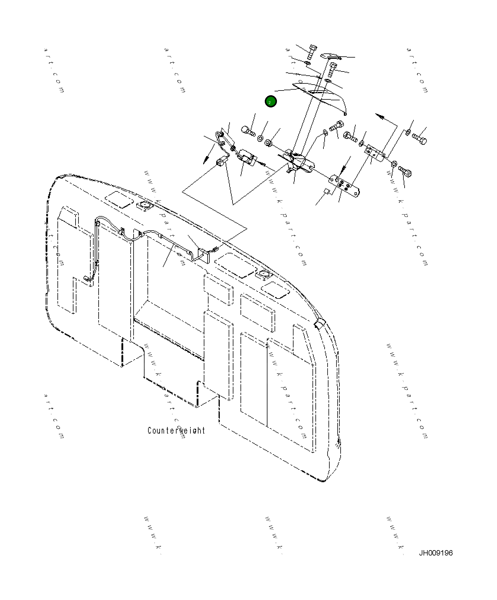 Крышка 2A5-06-11821  Komatsu