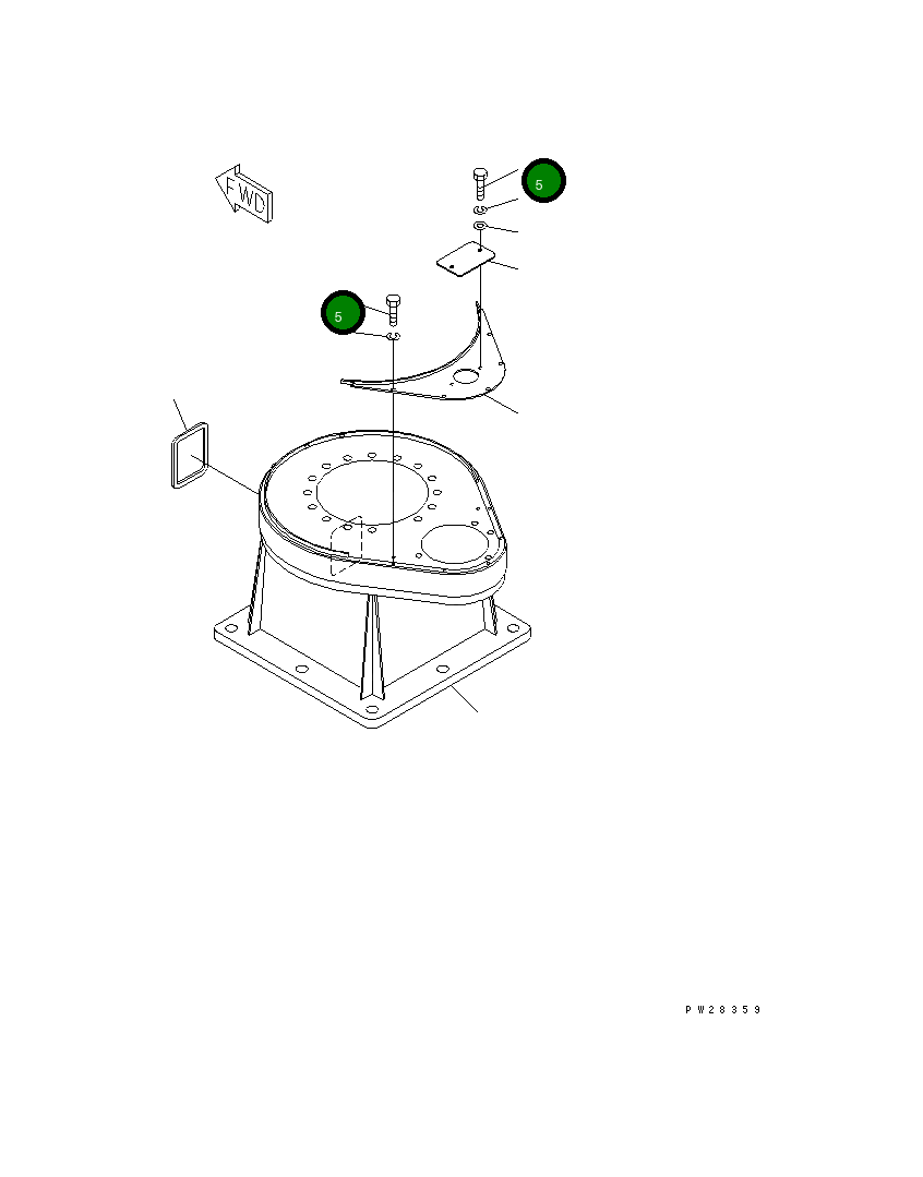 Болт MH21012-06012  Komatsu