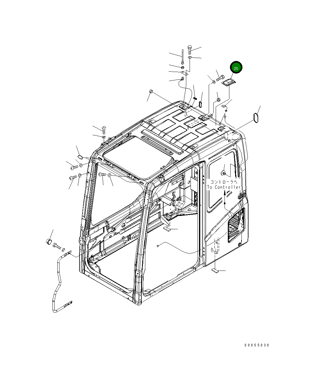 Крышка 20Y-54-53610  Komatsu