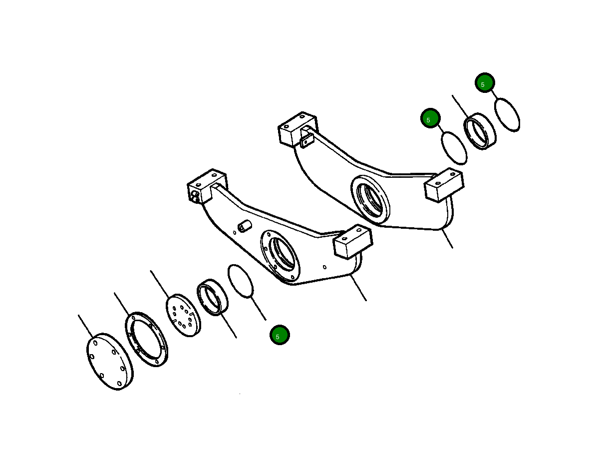 Кольцо уплотнительное (O-Ring) 22 760 R1 Komatsu