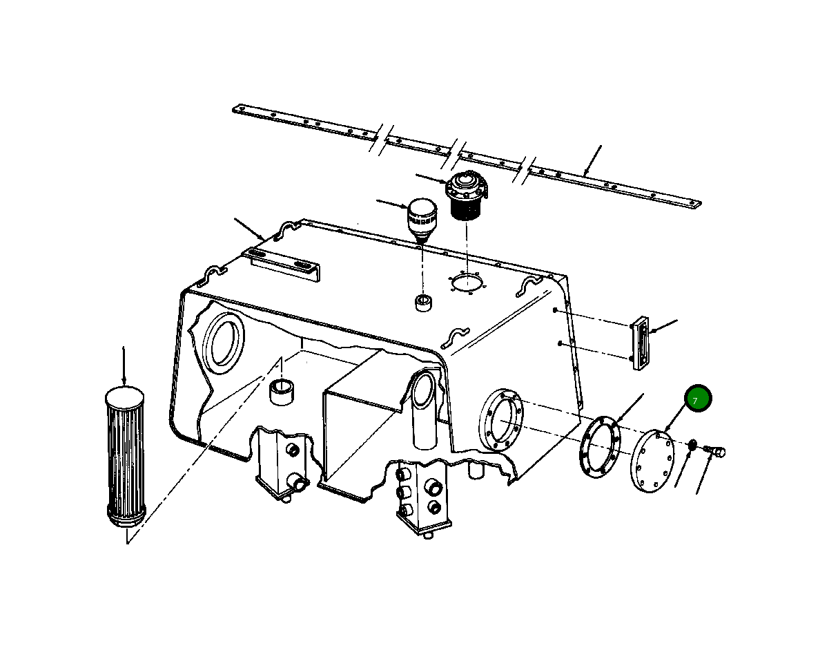 Крышка 128 639  Komatsu