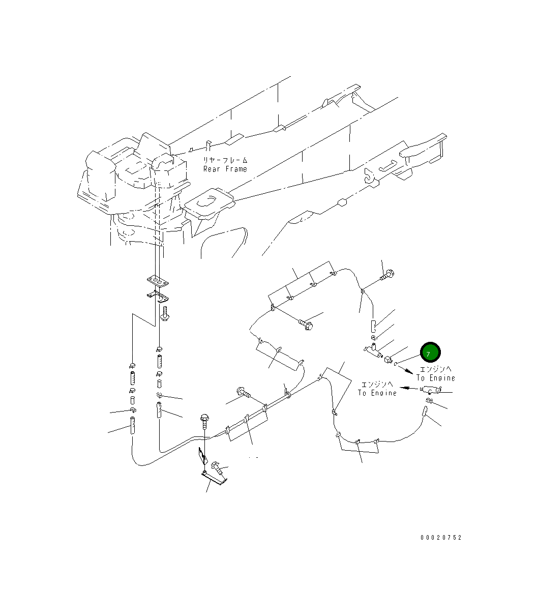 Кольцо уплотнительное (O-Ring) 427-07-22910 Komatsu