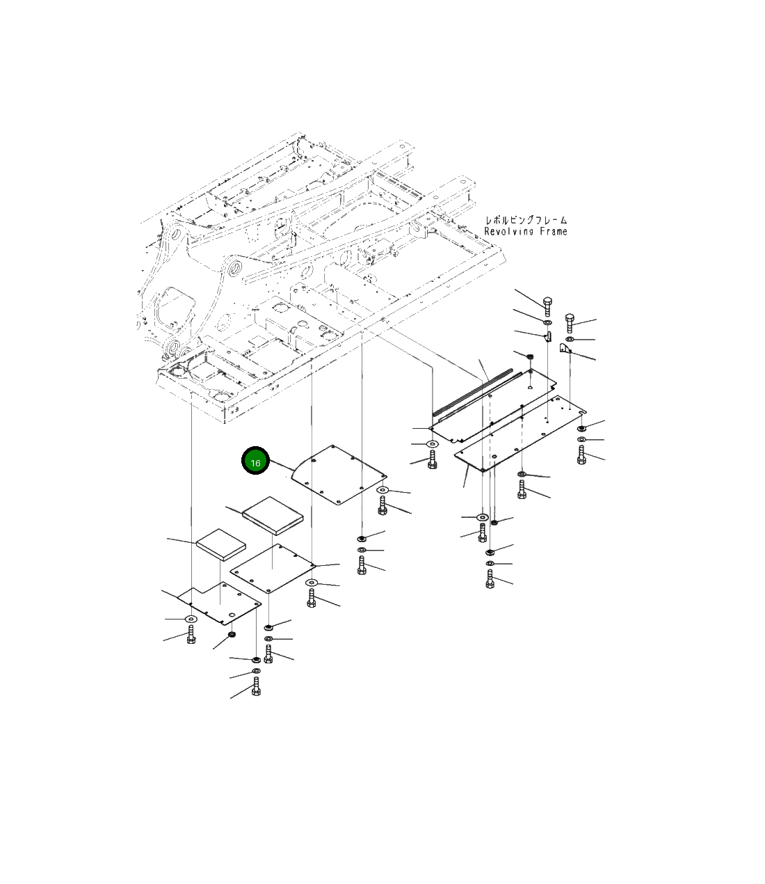 Крышка 208-54-42181 Komatsu