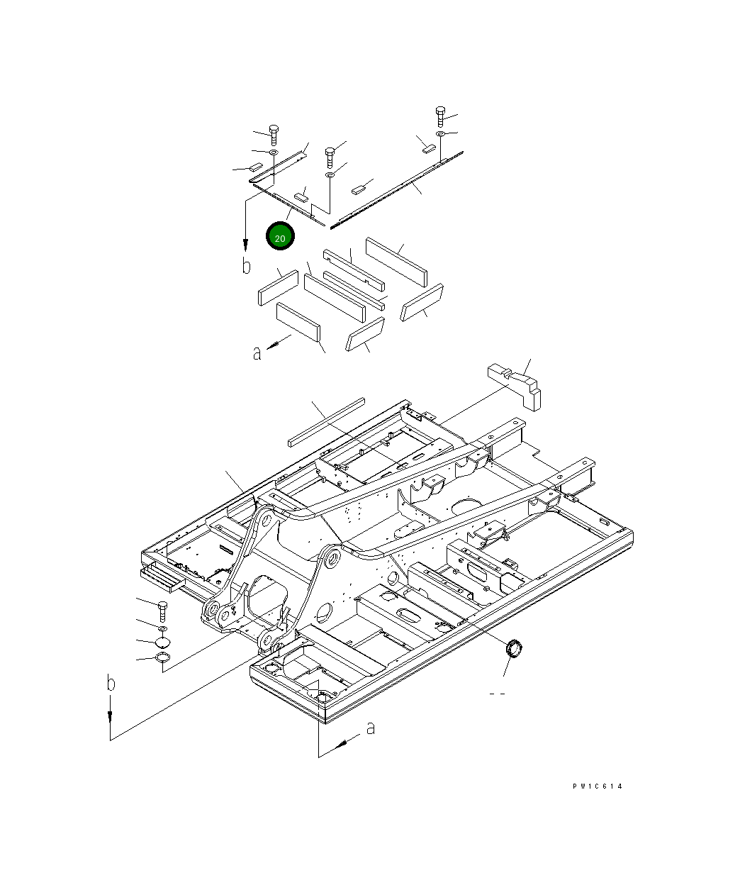 Крышка 207-46-71540  Komatsu
