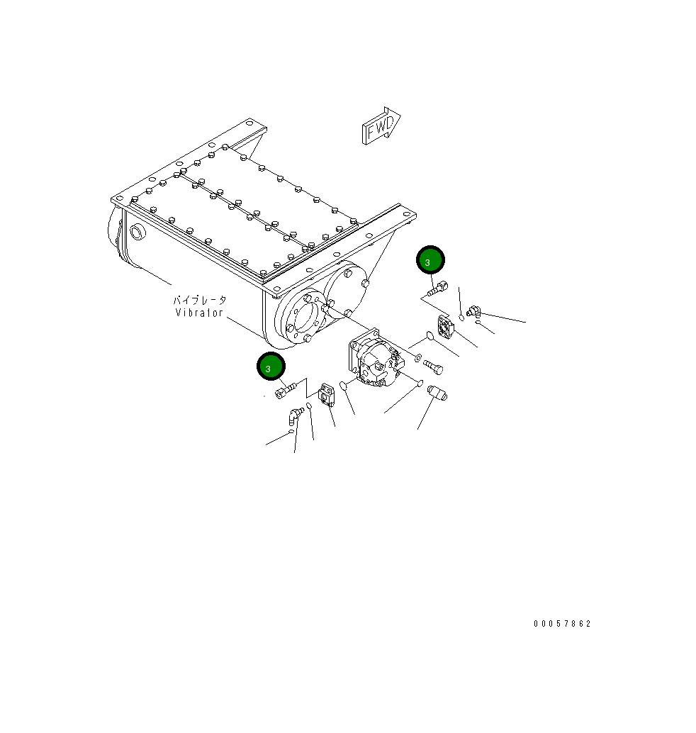 Болт 01252-31025 Komatsu