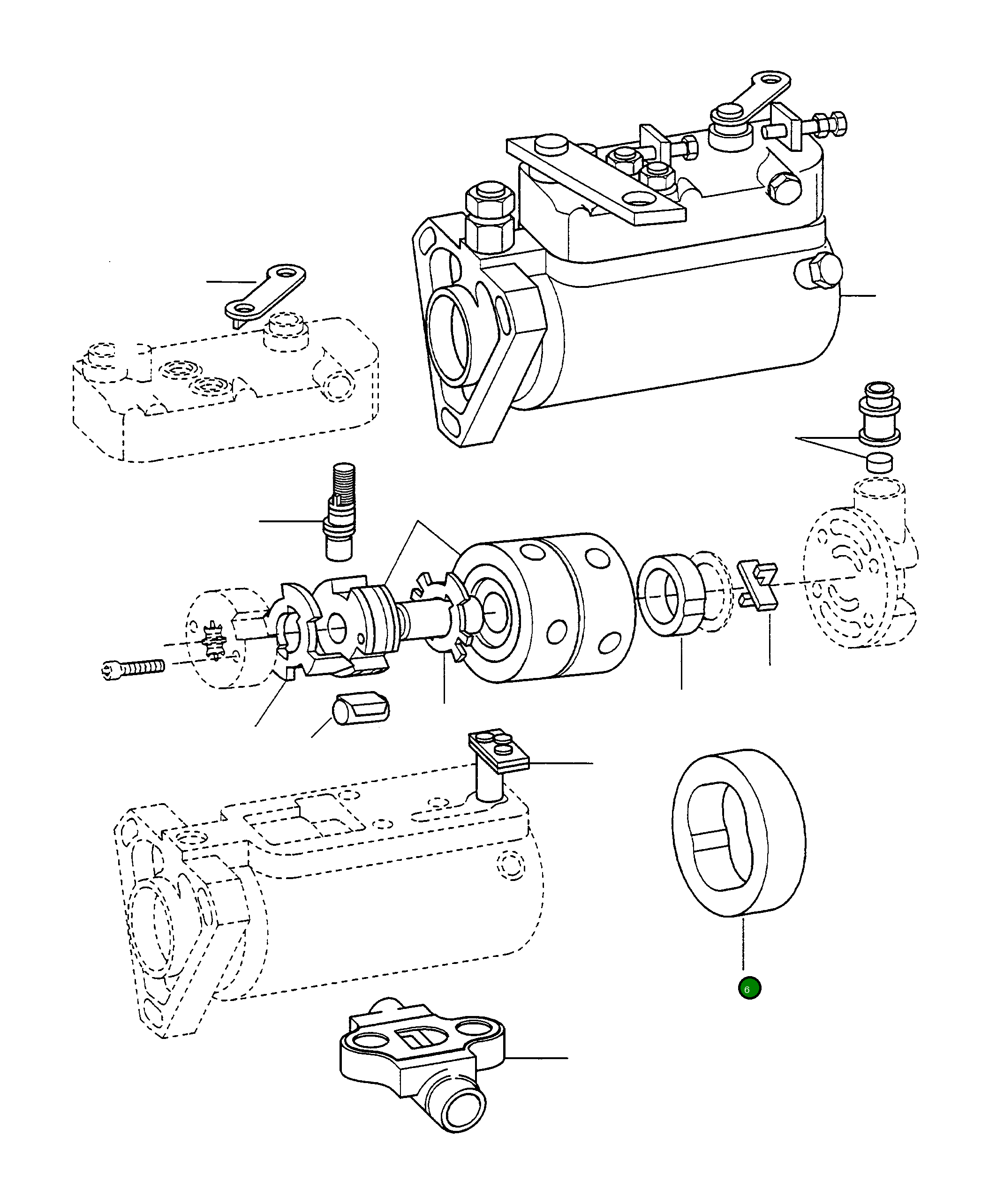 Кольцо 4917249M1  Komatsu