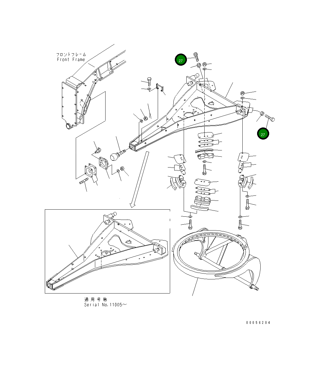 Болт 01016-52470 Komatsu