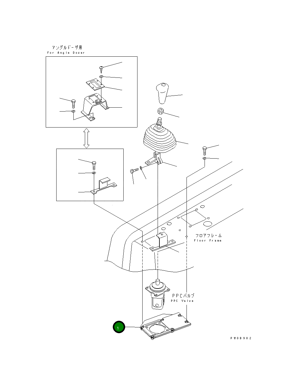 Крышка 14X-43-22131  Komatsu