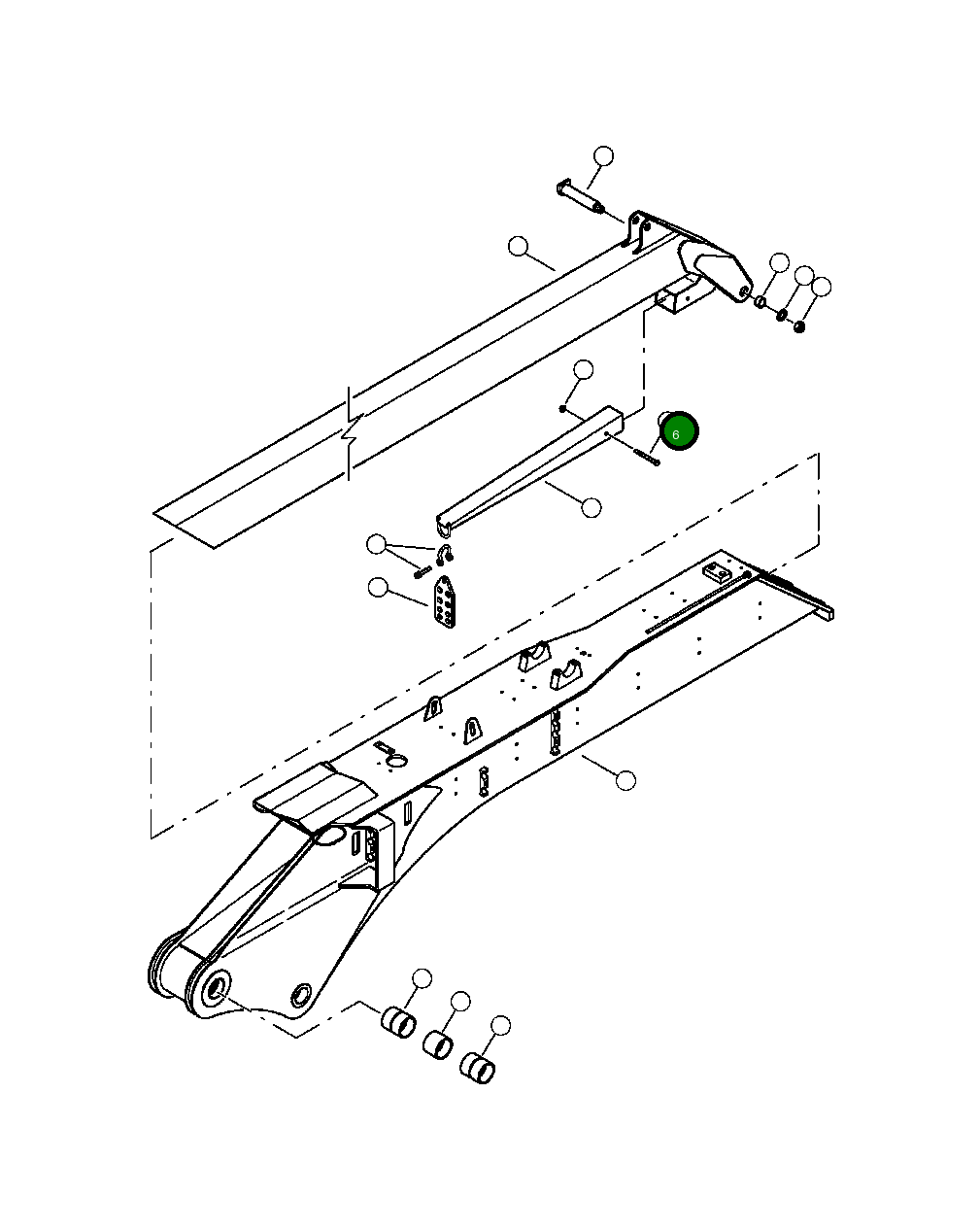 Болт 10836KF Komatsu
