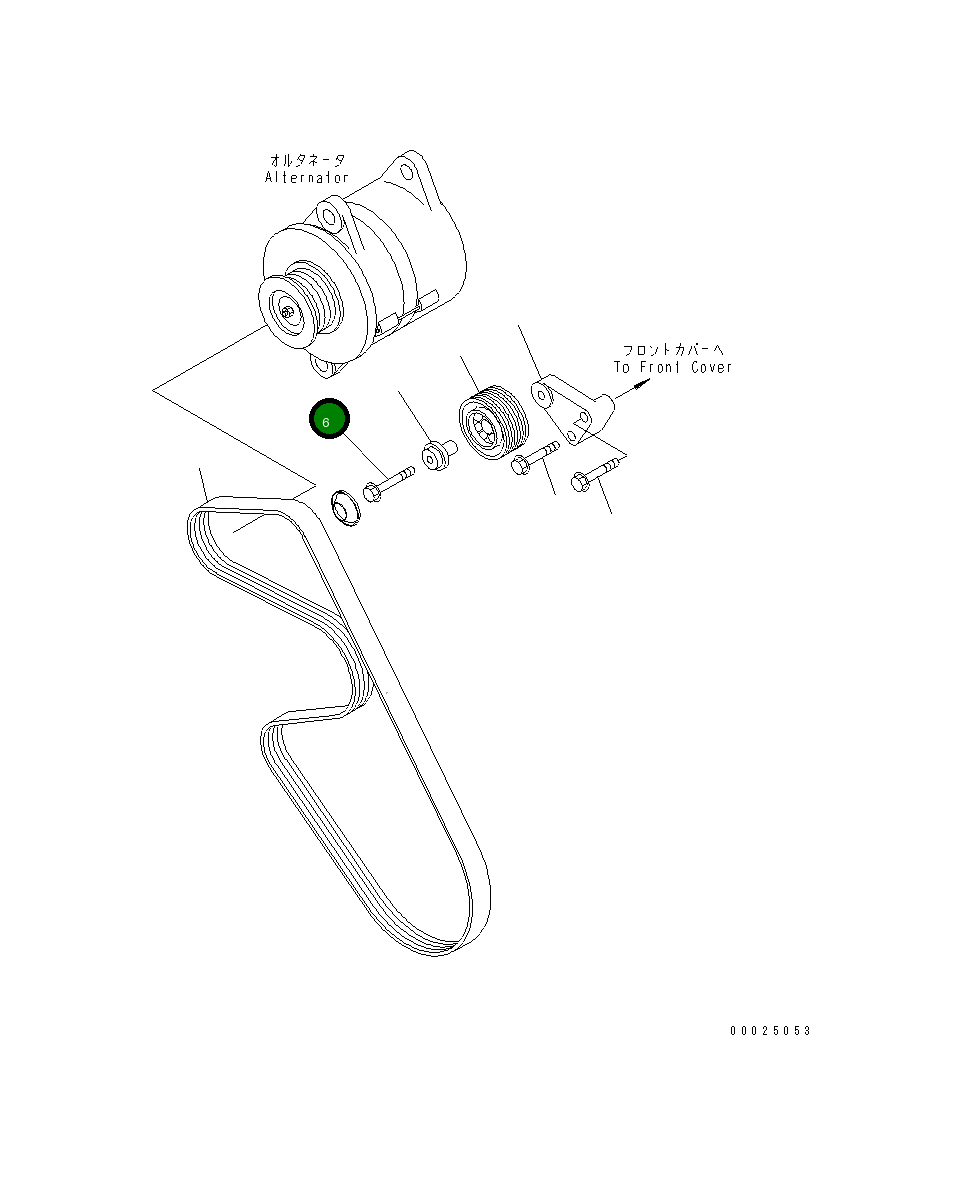 Болт 6743-61-3430 Komatsu