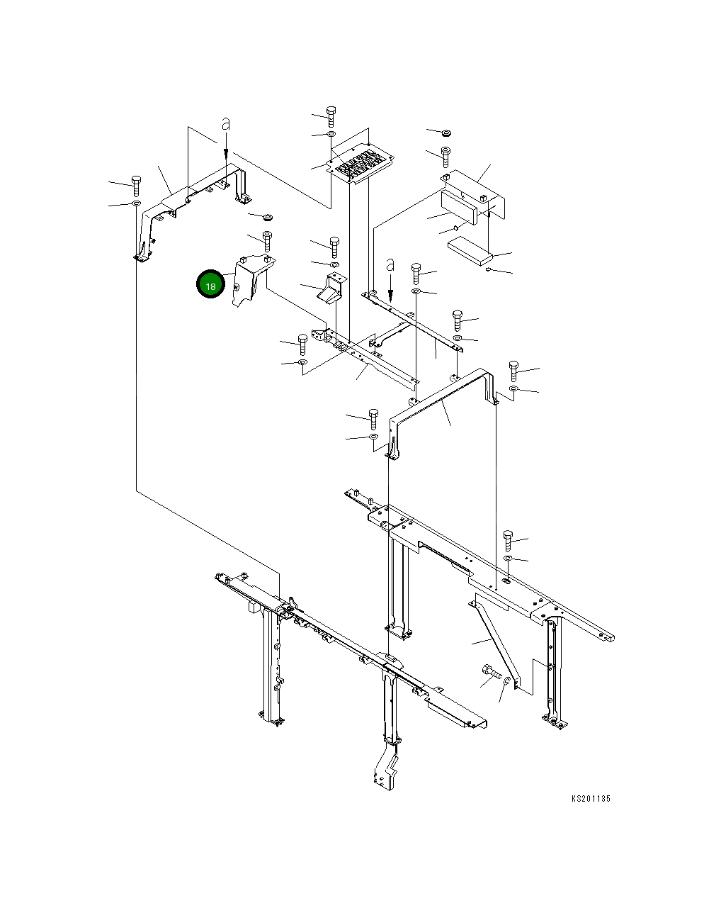 Крышка 21M-54-23980 Komatsu