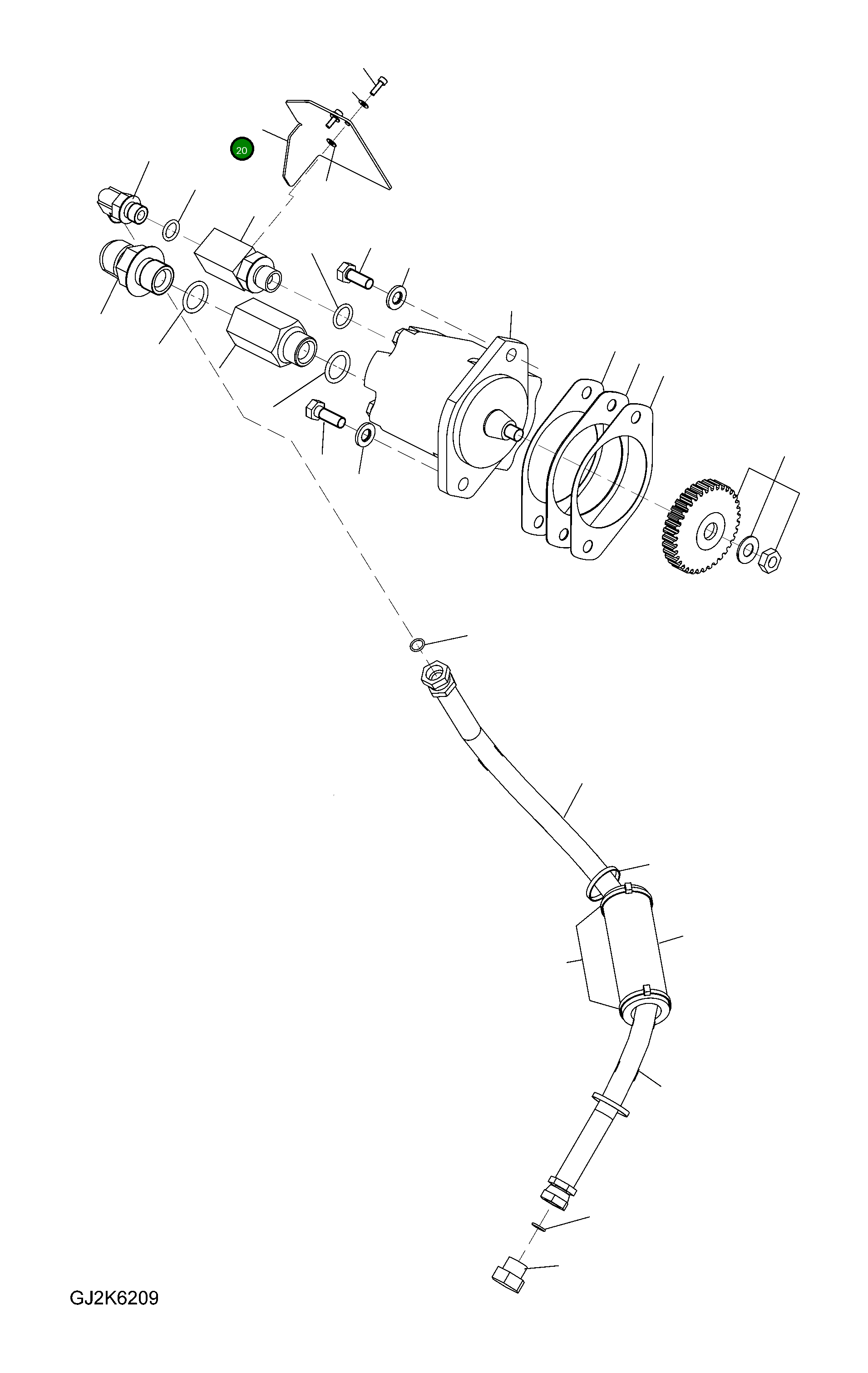 Крышка 20K-62-37471 Komatsu
