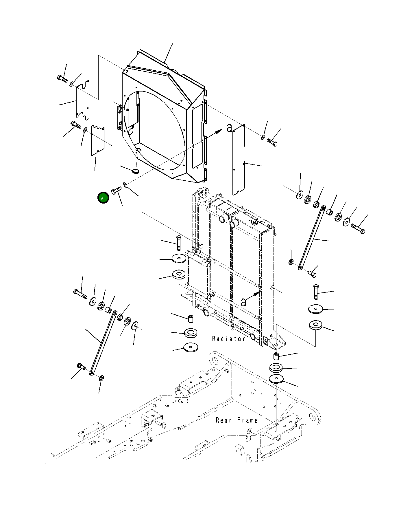 Крышка 23H-03-15291 Komatsu