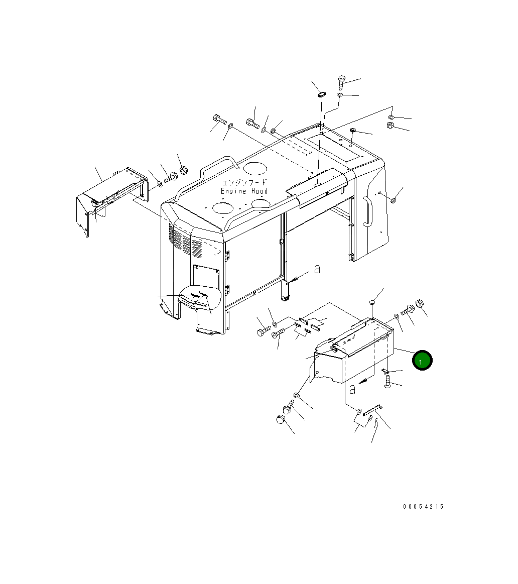 Крышка 23B-54-63221 Komatsu