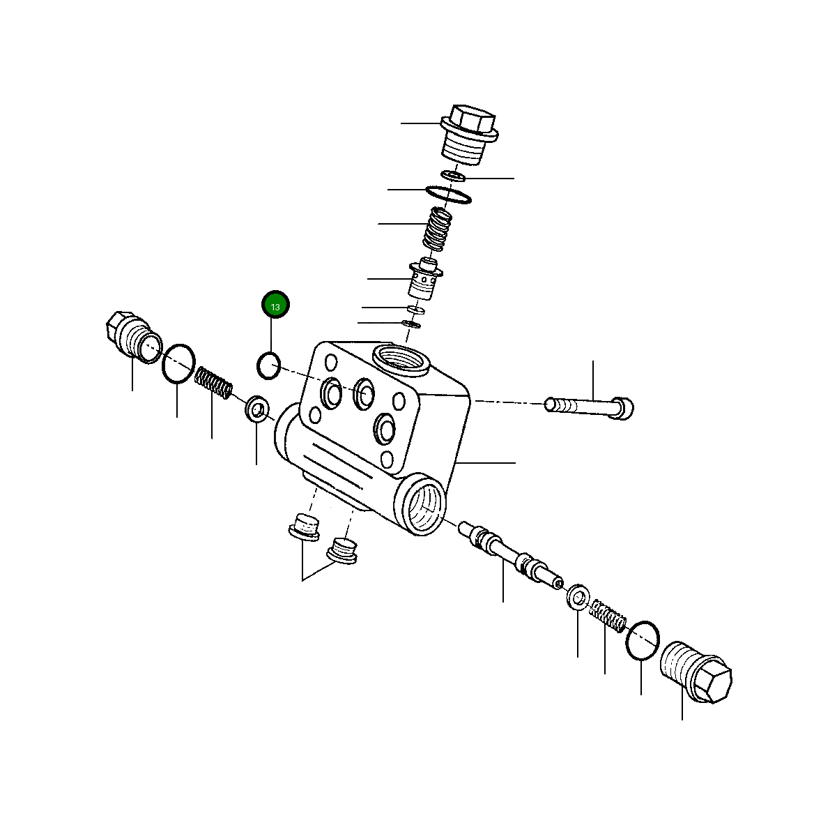 Кольцо уплотнительное (O-Ring) 702 788 R1 Komatsu