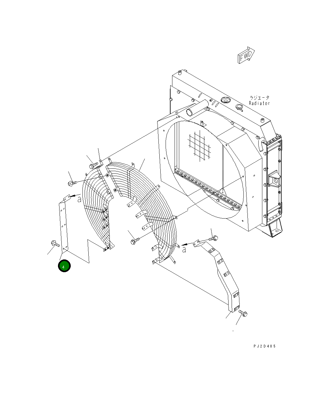 Крышка 569-03-81731 Komatsu
