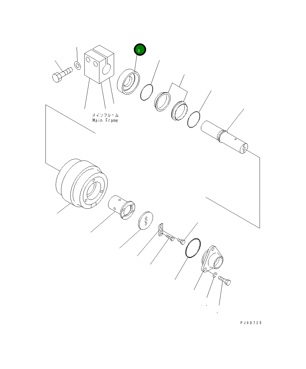 Кольцо 11Y-30-18230 Komatsu