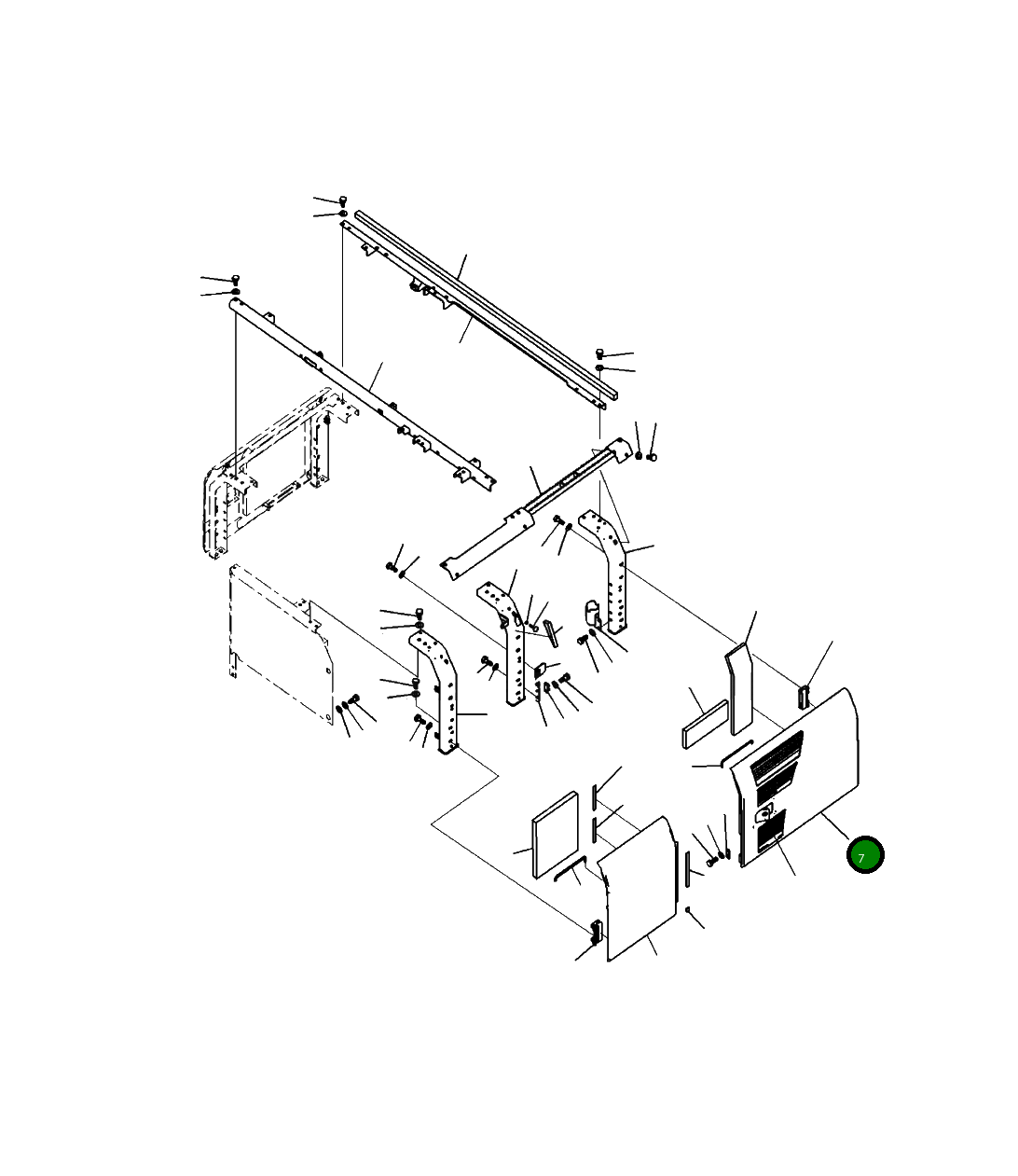 Крышка 206-54-21282 Komatsu