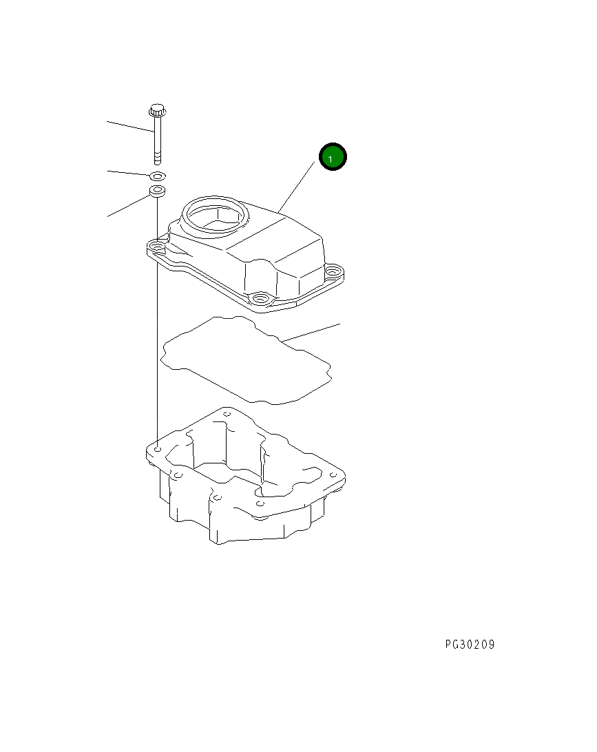 Крышка 6150-11-8111  Komatsu