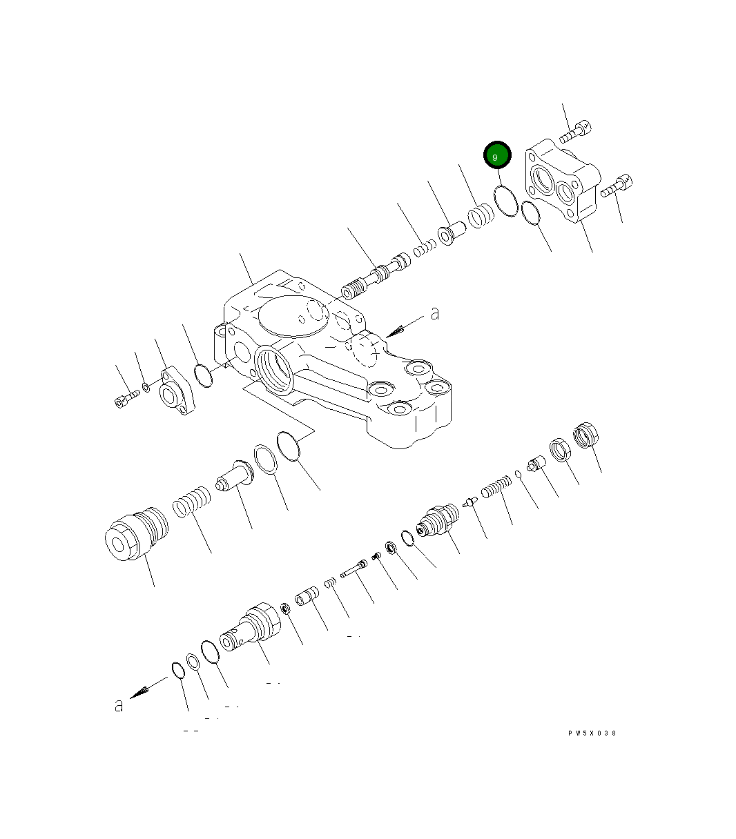 Кольцо уплотнительное (O-Ring) 702-21-38470 Komatsu