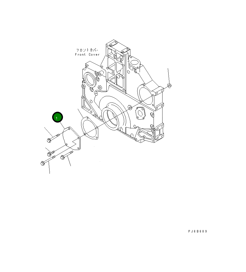 Крышка 6217-21-3470 Komatsu