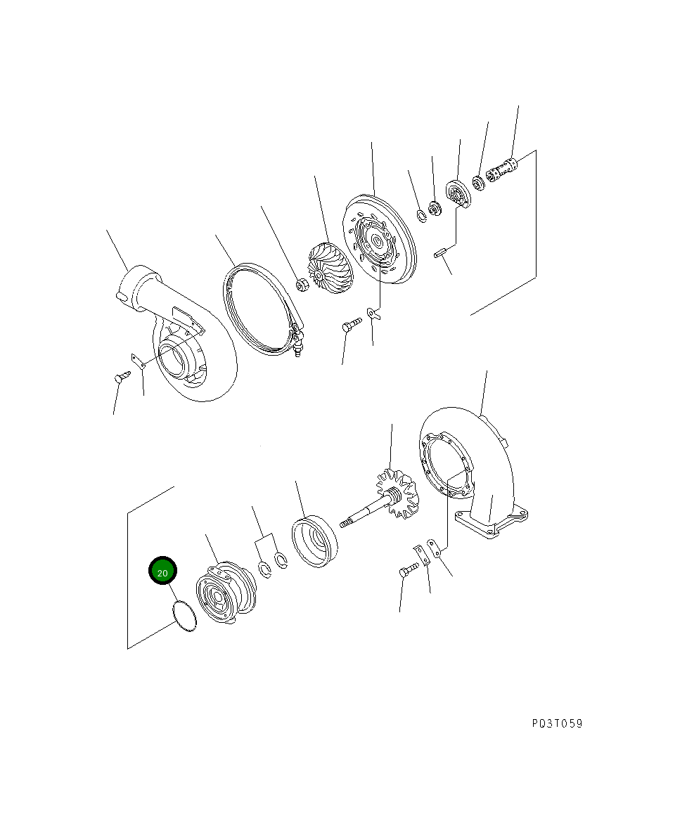 Кольцо уплотнительное (O-Ring) \9\6503-20-1650 Komatsu