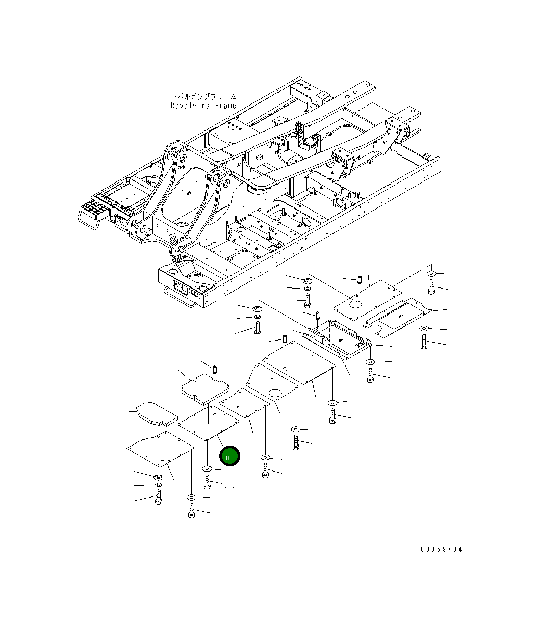 Крышка 209-54-41990 Komatsu