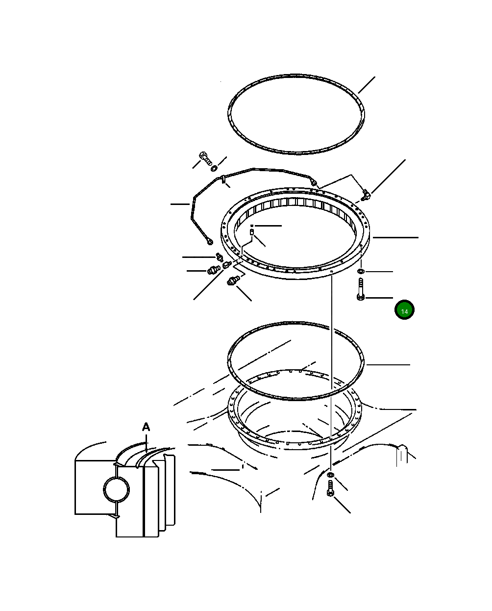 Болт 20Y-25-51220 Komatsu