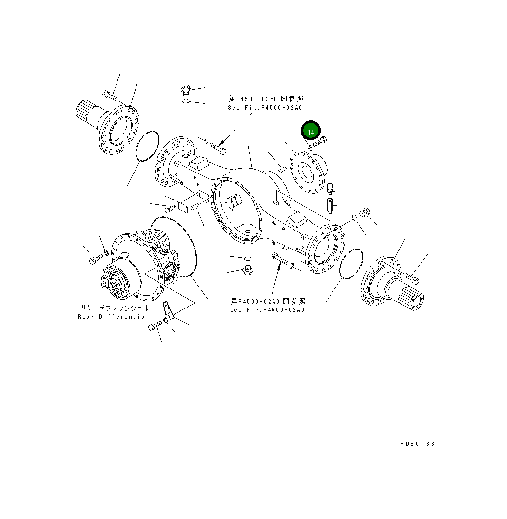 Болт 01010-61445 Komatsu