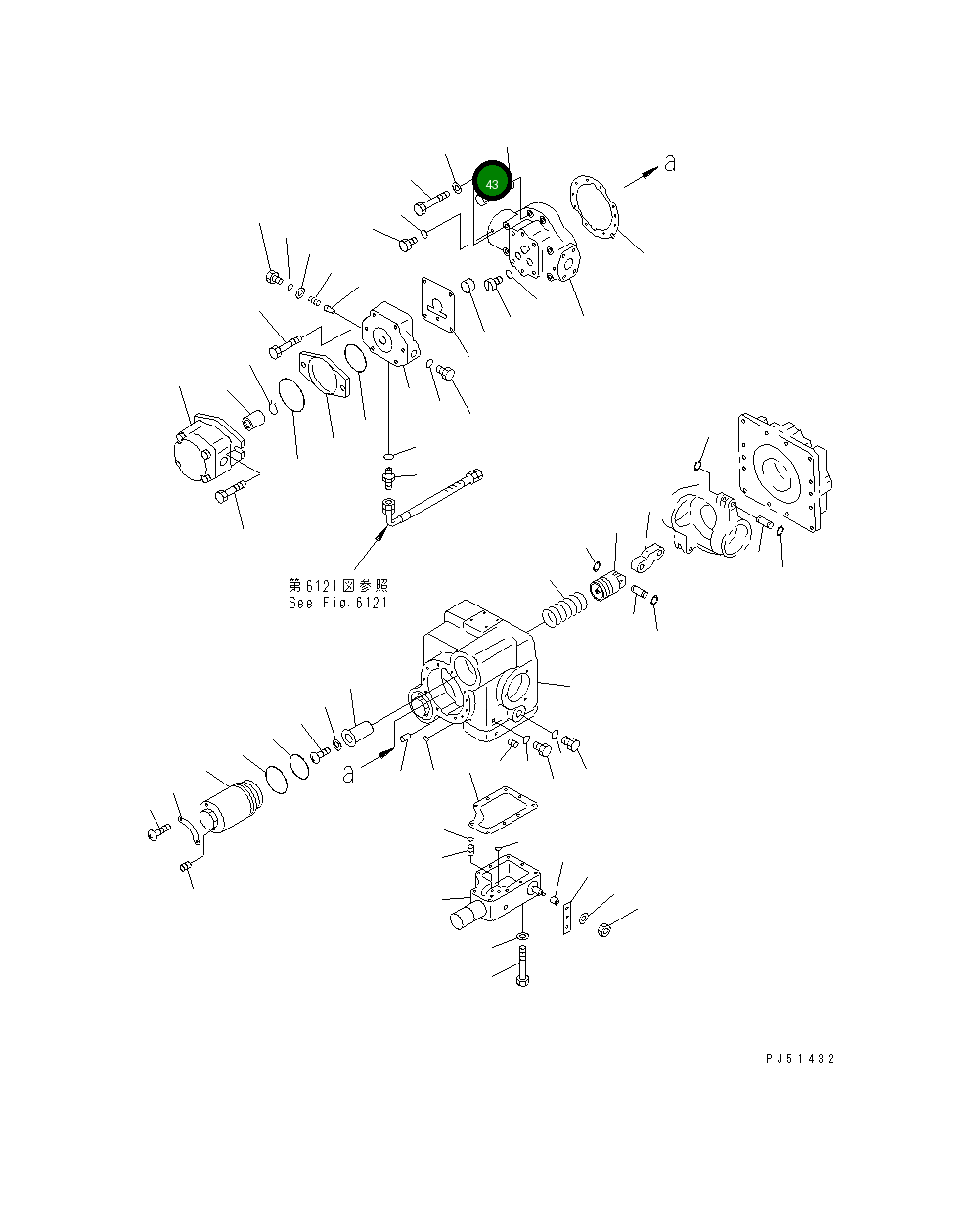 Болт 273-61-11520  Komatsu