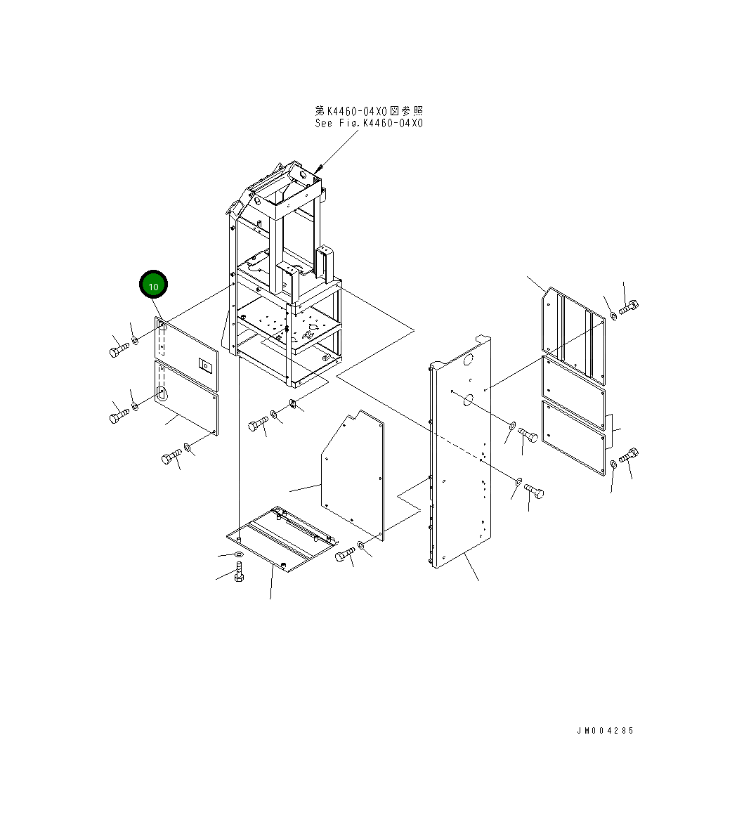 Крышка 427-54-24451 Komatsu
