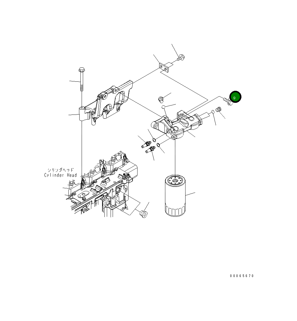 Болт 6732-22-3110 Komatsu