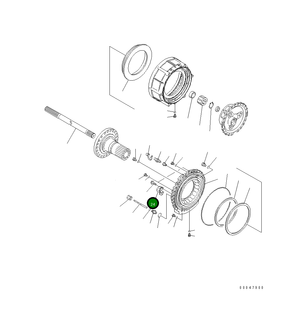 Крышка 56B-33-11750 Komatsu
