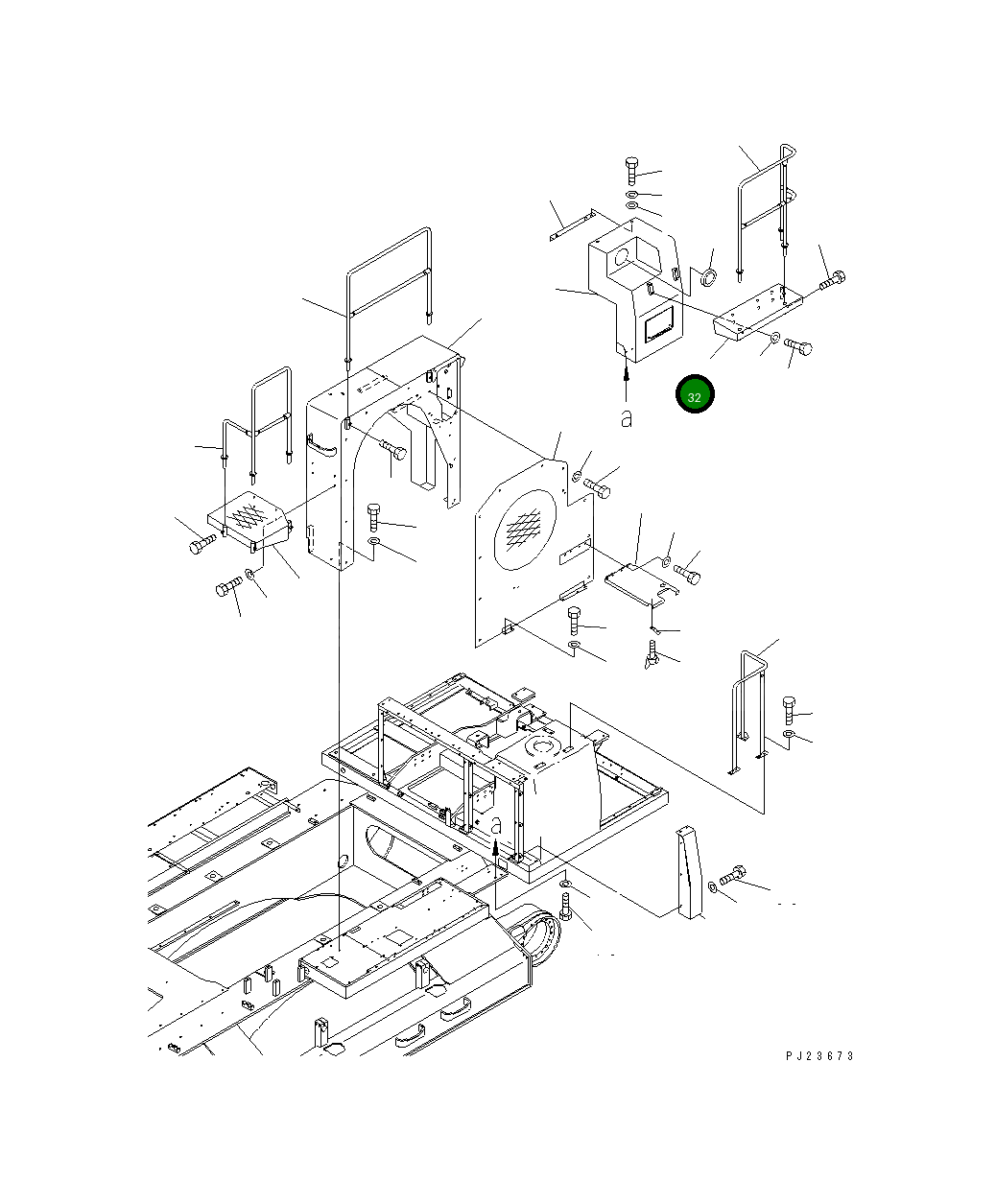 Крышка 8232-54-1541 Komatsu