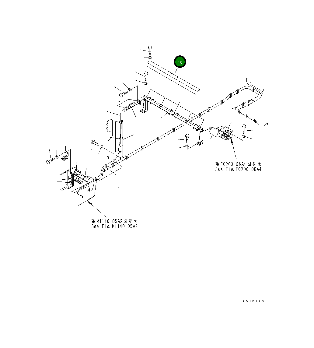 Крышка 21T-06-65381 Komatsu