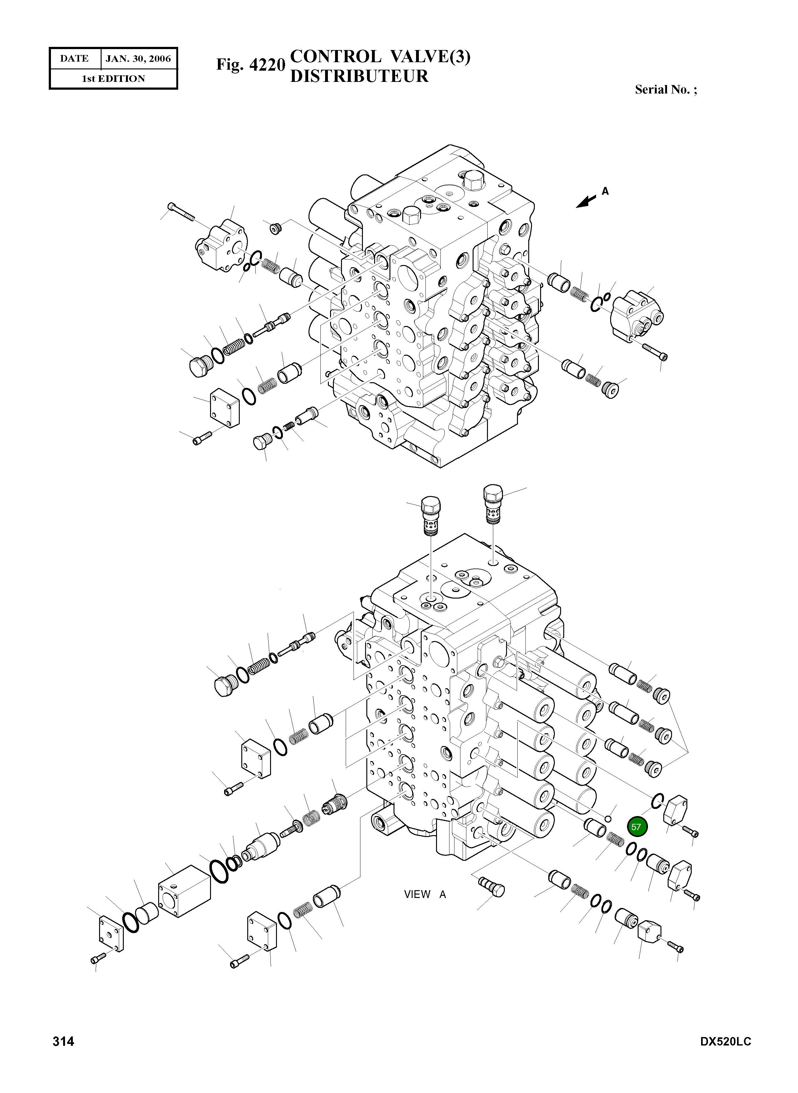 Кольцо уплотнительное (O-Ring) 2.180-00495 Komatsu