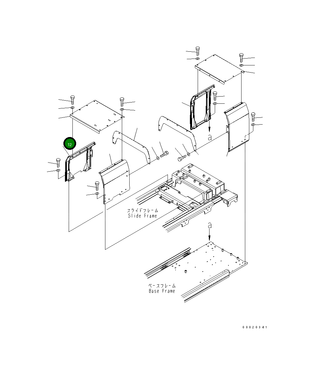 Крышка 20Y-54-31710 Komatsu